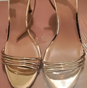 Aldo Gold Strap Sandals